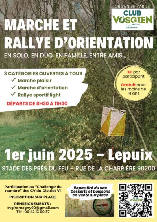  Marche et Rallye d'orientation du CV Giromagny